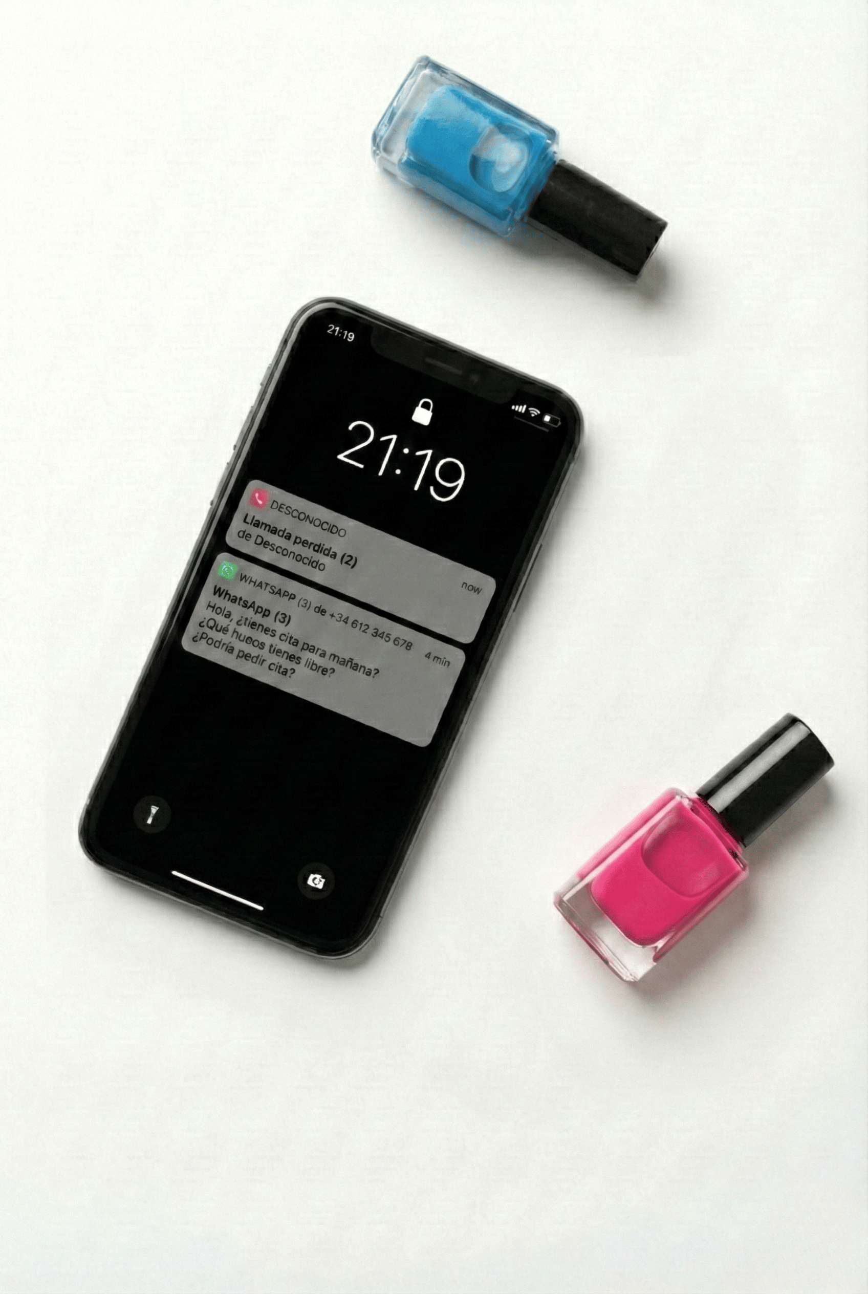 Agenda digital para salón de uñas